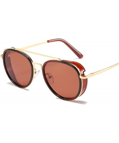 Punk Retro Sunglasses Men and Women Outdoor Vacation UV400 Sunglasses (Color : H, Size : 1) 1A $15.39 Designer