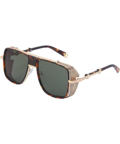 Punk Men and Women Retro Sunglasses Outdoor Sunshade Driving Glasses (Color : A, Size : Medium) Medium C $22.19 Designer