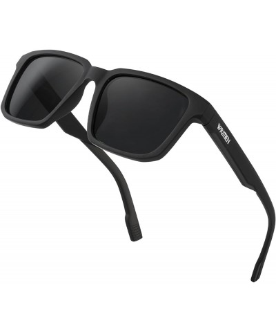 Polarized Square Sunglasses for Men and Women with UV400 Protection black281 $8.09 Designer