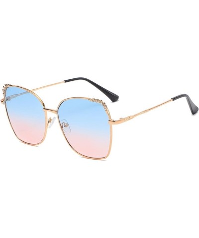 Ladies Cat Eye Retro Large Frame Sunglasses (Color : A, Size : Medium) Medium B $13.81 Designer