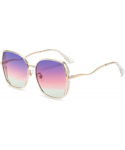 Polarized Men and Women Large-Frame Sunglasses Outdoor Vacation Sunshade Driving Sunglasses (Color : D, Size : Medium) Medium...