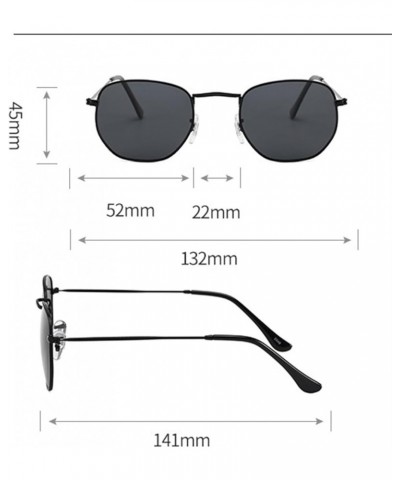 Metal Retro Fashion Round Frame Men's Outdoor Sunglasses Gift B $12.71 Designer