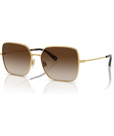 DG2242-02/13 Sunglasses GOLD w/BROWN GRADIENT DARK BROWN 57mm $43.55 Square