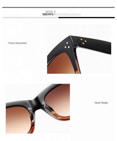 Large Frame Retro Fashion Men and Women Sunglasses Vacation Beach Decorative Sunglasses Gift (Color : G, Size : 1) 1 B $14.76...