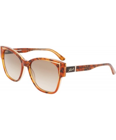 Women's Kl6069s Sunglasses Texture/Peach $46.80 Rectangular