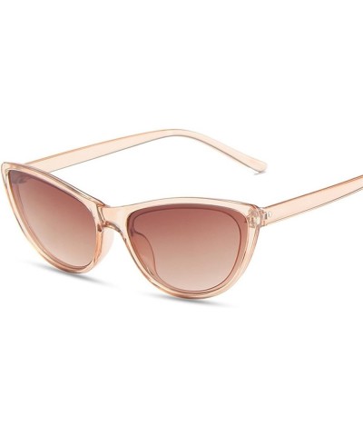 Cat Eye Small Frame Fashion Hip Hop Decorative Sunglasses for Men and Women (Color : D, Size : 1) 1 F $19.59 Designer
