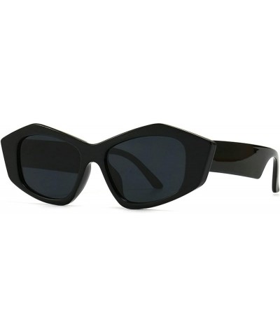 Retro Punk Sunglasses Women Men 2021 Small Frames Eyeglasses Steampunk Vintage Sunglass Eyewear Black $10.39 Square