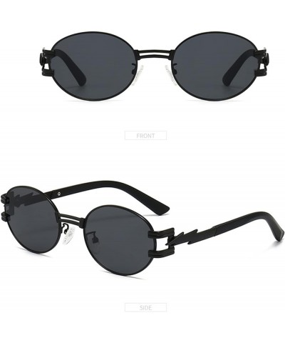 Oval Small Frame Women Sunglasses Prom Party Fashion Decorative Sunglasses (Color : C, Size : 1) 1 I $12.04 Designer