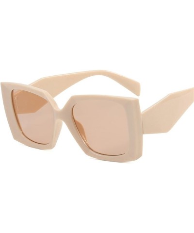 Square Frame Beach Outdoor Holiday Sunglasses for Men and Women (Color : D, Size : 1) 1 D $13.92 Square