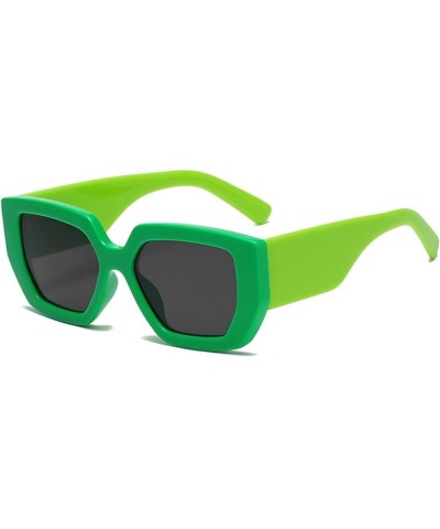 Retro Square Sunshade Sunglasses, Outdoor Holiday Glasses for Men and Women Street Shooting (Color : A, Size : Medium) Medium...