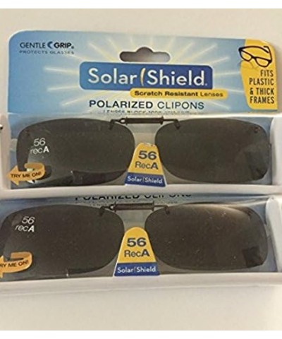 2 Pair 56 Rec A Solar shield ultra light fits plastic frames gray lenses $22.78 Shield