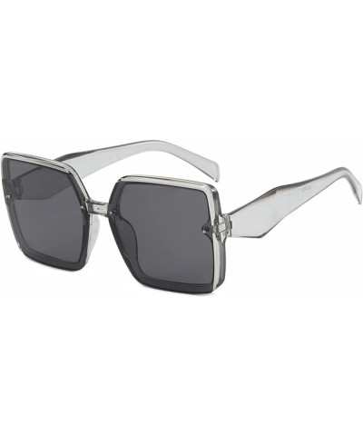 Square Large Frame Men And Women Outdoor Prom Party Decorative Sunglasses F $43.37 Sport