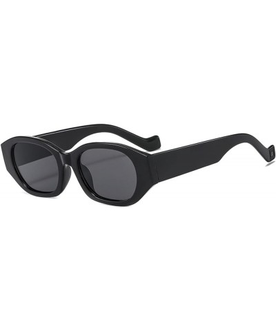 Men and Women Fashion Small Frame Too Round Frame Sunglasses Outdoor Sunshade Decorative Glasses (Color : E, Size : Medium) M...