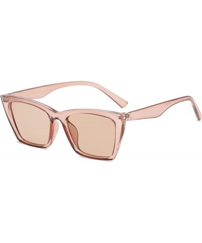 Square Frame Men And Women Fashion Outdoor Vacation Decorative Sunglasses (Color : B, Size : 1) 1 E $14.56 Designer
