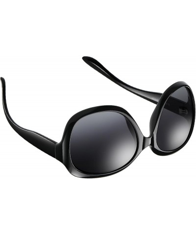 Trendy Polarized Sunglasses for Women Men, Polarized Lens UV Protection (futi-27) Shadow Black $7.94 Designer