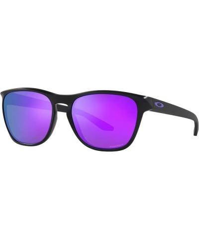 Men's Oo9479 Manorburn Square Sunglasses Matte Black/Prizm Violet $51.58 Square