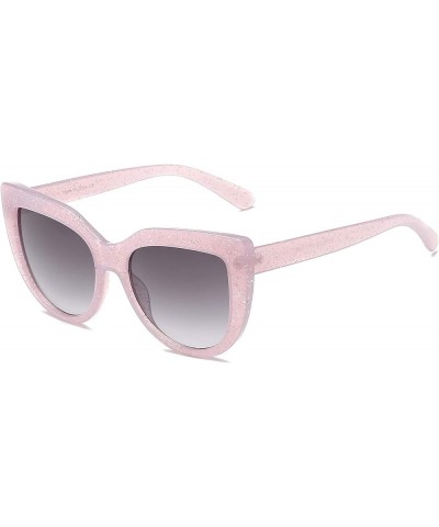 ANAIS GVANI Women Retro Round Cat Eye UV Protection Fashion Sunglasses Pink $8.39 Cat Eye