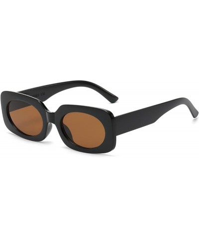 Square Frame Retro Outdoor Holiday Fashion Decorative Sunglasses for Men and Women (Color : B, Size : 1) 1 C $13.45 Designer