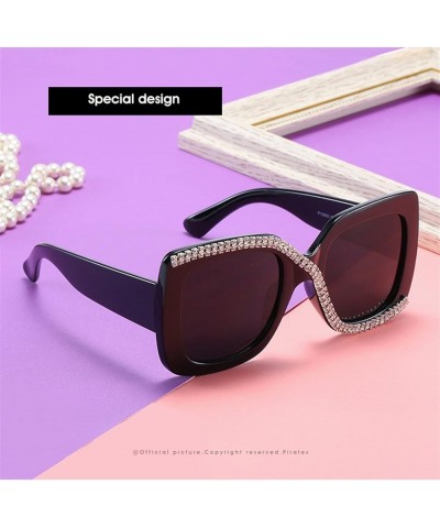Metal Chain Decorative Sunglasses Small Frame Cat-Eye Men and Women Sun-Shading Glasses (Color : F, Size : Medium) Medium E $...