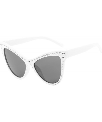 Diamond Large Frame Cat Eye Sunglasses Fashion Women Stars With Sunglasses For Women Personality Sun Glasses Laf6313-c8 $11.9...