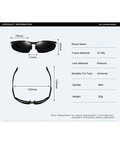 Classic Aviator Sunglasses Polarized Al-Mg alloy Driving Sunglasses 100% UV Blocking Grey Multicolor $16.28 Butterfly