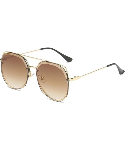 Gradient Color Ladies Sunglasses Outdoor Vacation Sunshade Sunglasses Gift (Color : F, Size : Medium) Medium B $14.85 Designer