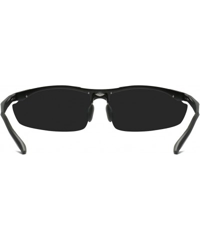 Classic Aviator Sunglasses Polarized Al-Mg alloy Driving Sunglasses 100% UV Blocking Grey Multicolor $16.28 Butterfly