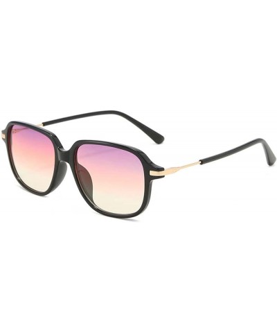 Retro Small Square Female Sunglasses, Sunshade Glasses for Vacation Street Shooting (Color : C, Size : Medium) Medium E $21.2...