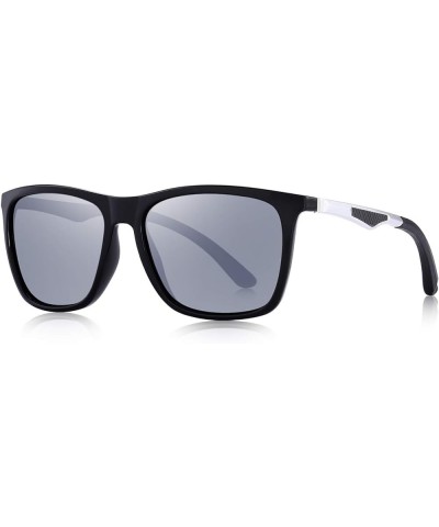 Polarized Sunglasses for Men Aluminum Mens Sunglasses- Driving Rectangular Sun Glasses For Men/Women Silver Mirror $11.93 Rec...