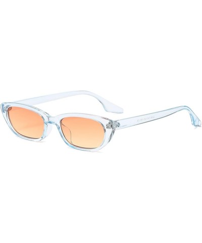 Cat-Eye Retro Small Square Street Sunglasses, Outdoor Holiday Glasses for Men and Women (Color : E, Size : Medium) Medium E $...