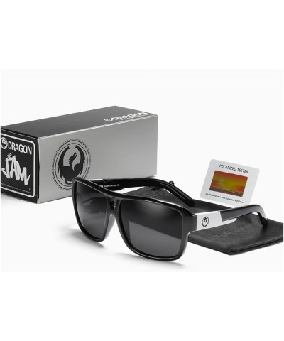 Square Polarized Sunglasses Men Women Jam Designed Male Black Outdoor Sport Polarization UV400 Sun Glasses Eyewear (Color : N...
