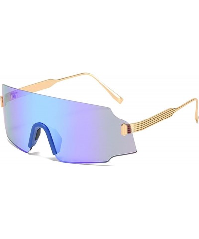 Outdoor Sports Cycling Large Frame Sunglasses for Men and Women (Color : F, Size : Medium) Medium F $16.05 Sport