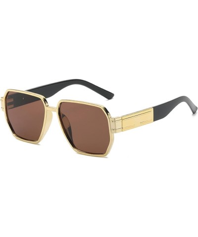 Large Frame Retro women Sunglasses Outdoor Holiday Driving Commuter Trend UV400 Sunglasses Gift B $13.28 Designer