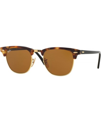 RB3016 Clubmaster Sunglasses+ Vision Group Accessories Bundle Spotted Brown Havana/Crystal Brown (1160) $77.70 Square