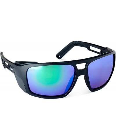 El Matador Polarized Sunglasses - Outdoor Sunglasses with HydroClean Lenses for Men and Women Satin Black Frame / Sea Green M...