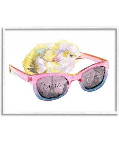 Paris Chick Glam Pink Sunglasses Fashion Animal Framed Wall Art, Design By Jennifer Redstreake White Framed 16 x 20 $47.48 De...