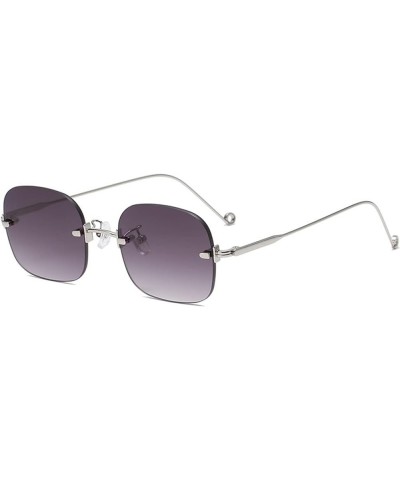 Rimless Retro Glasses Frame for Men and Women, Beach Sunglasses for Outdoor Vacation (Color : G, Size : Medium) Medium A $13....