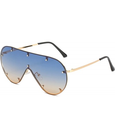 Men's Large-Frame Sunglasses Women's Sun Shades Outdoor Vacation (Color : F, Size : Medium) Medium D $23.74 Designer
