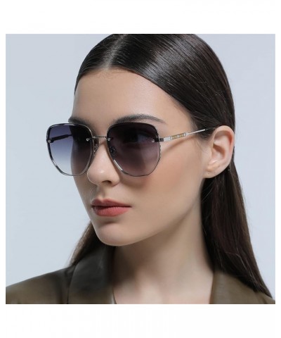 Large Frame Metal Sunglasses for Men and Women Outdoor Vacation Sun Shading Sunglasses (Color : D, Size : Medium) Medium E $2...
