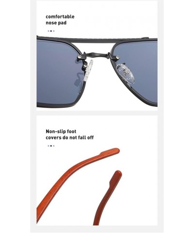 Wooden Frame Retro Box Sunglasses for Men and Women (Color : G, Size : 1) 1 B $18.99 Designer
