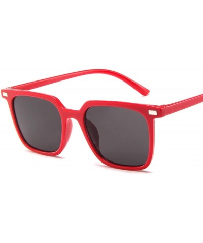 Square Frame Retro Outdoor Decorative Sunglasses For Men And Women B $16.81 Designer