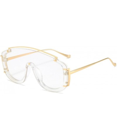 Oversized Sunglasses For Women Vintage Siamese Square Frame Sun Glasses C10 $25.47 Oversized