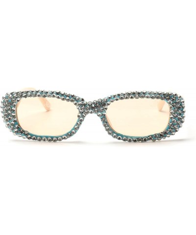 Women's Square Sunglasses, Bling Sparkling Rhinestone Sun Glasses Ladies Shades Sunnies White $11.19 Rectangular