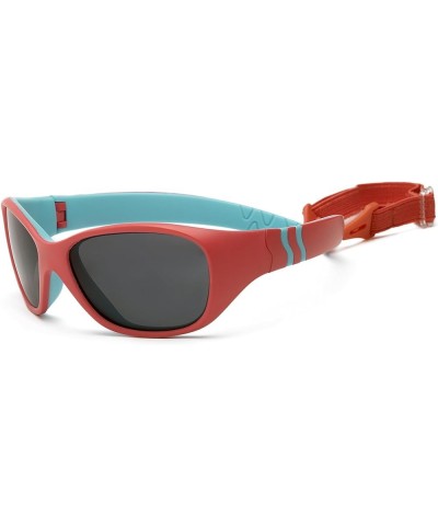 Adventure Sunglasses - 100% UVA UVB Protection Coral/Light Turquoise, Polarized $19.46 Sport