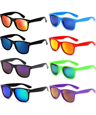 Wholesale Sunglasses Bulk for Adults Party Favors Retro Classic Shades Black Mirrored 4+color Mirrored 4 $9.20 Square