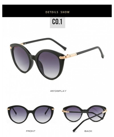 Fashion Round Sunglasses for Men and Women Outdoor Vacation Decoration (Color : C, Size : Medium) Medium C $16.30 Designer