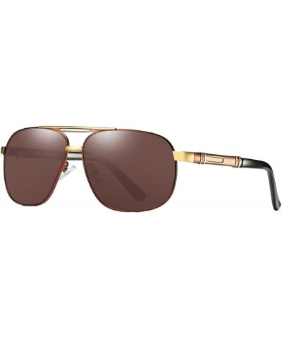 Polarized Men's Retro Sunglasses Outdoor Driving Driving Street Outdoor Beach Sunglasses (Color : C, Size : Medium) Medium D ...