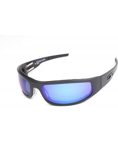Baby Bagger Polarized Mirror Lens Sunglasses with Black Smooth Frame Polarized Mirror Blue $84.38 Designer