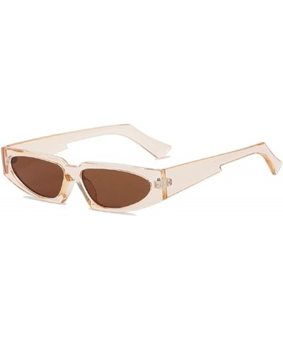 Small Frame Cat Eye Sunglasses for Men and Women (Color : E, Size : Medium) Medium C $16.18 Designer