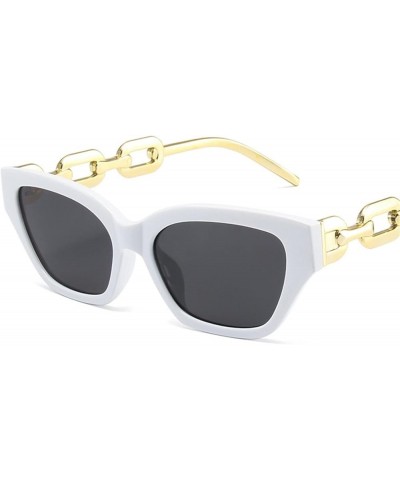 Hip-hop Fashion Outdoor Vacation Party Sunglasses Sunglasses for Men and Women (Color : D, Size : 1) 1 F $15.03 Designer